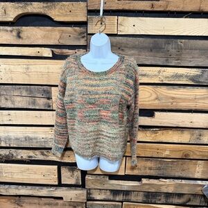 Earthbound Trading Co.‎ Cozy Soft Multicolor Sweater Women’s Size Small